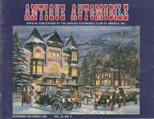 ANTIQUE AUTOMOBILE 1991 NOV - AACA MEETS, 32 PACKARD, INDEX 55